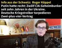Welzwoche - Roger Köppel - CIA Geheimbunker in der Ukraine