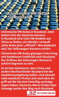 China - VW Chinesischer Jetta für Russland
