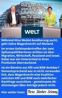 Weidel und Wagenknecht