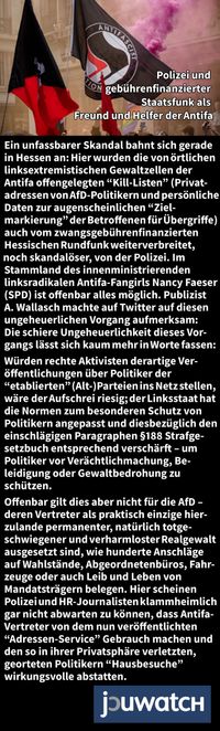 Antifa Polizei - SPD Innenministeriium